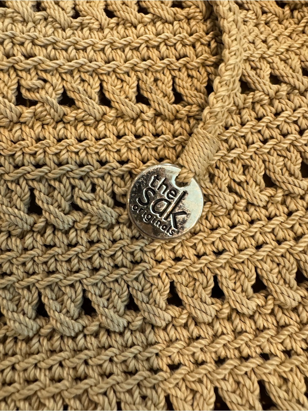 The Sak Woven Bucket Bag Tan